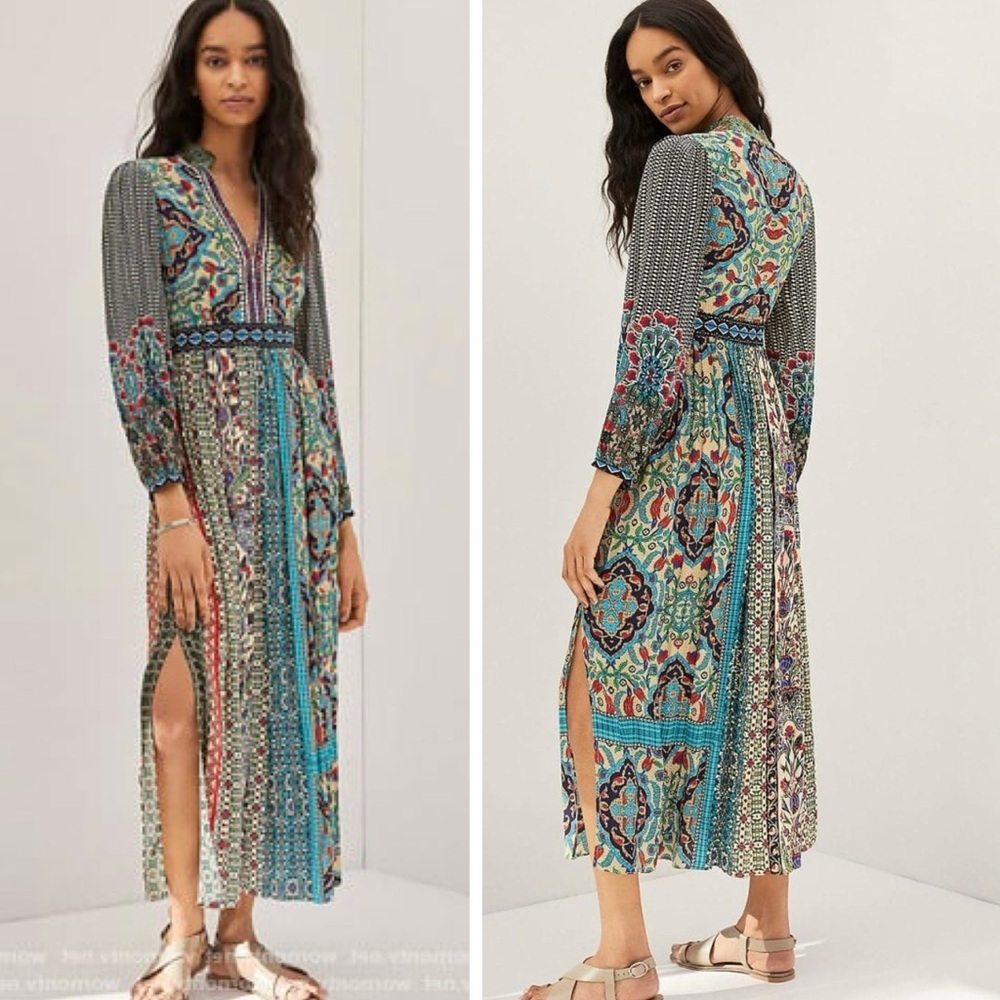 BHANUNI BY JYOTI Bohemian Multicolor Maxi Dress